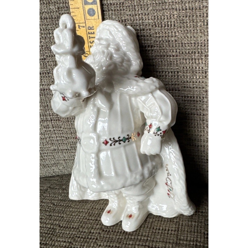 Lenox China Jewels Santa With Toy Bag 7" Handcrafted in‎ Thailand 24K Gold